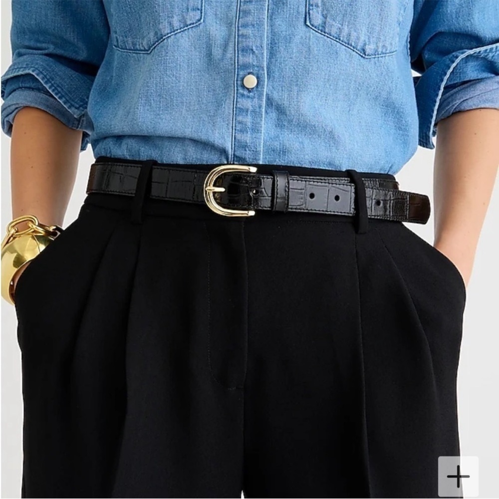 J. Crew Wide Leg Essential Pant Black City Crepe Women’s 00 - Picture 2 of 12